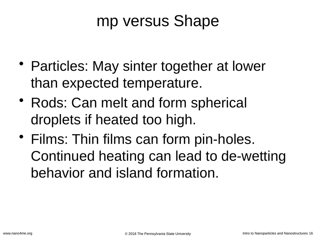 Introduction to Nanoparticles and Nanostructures - slide 16 of 54