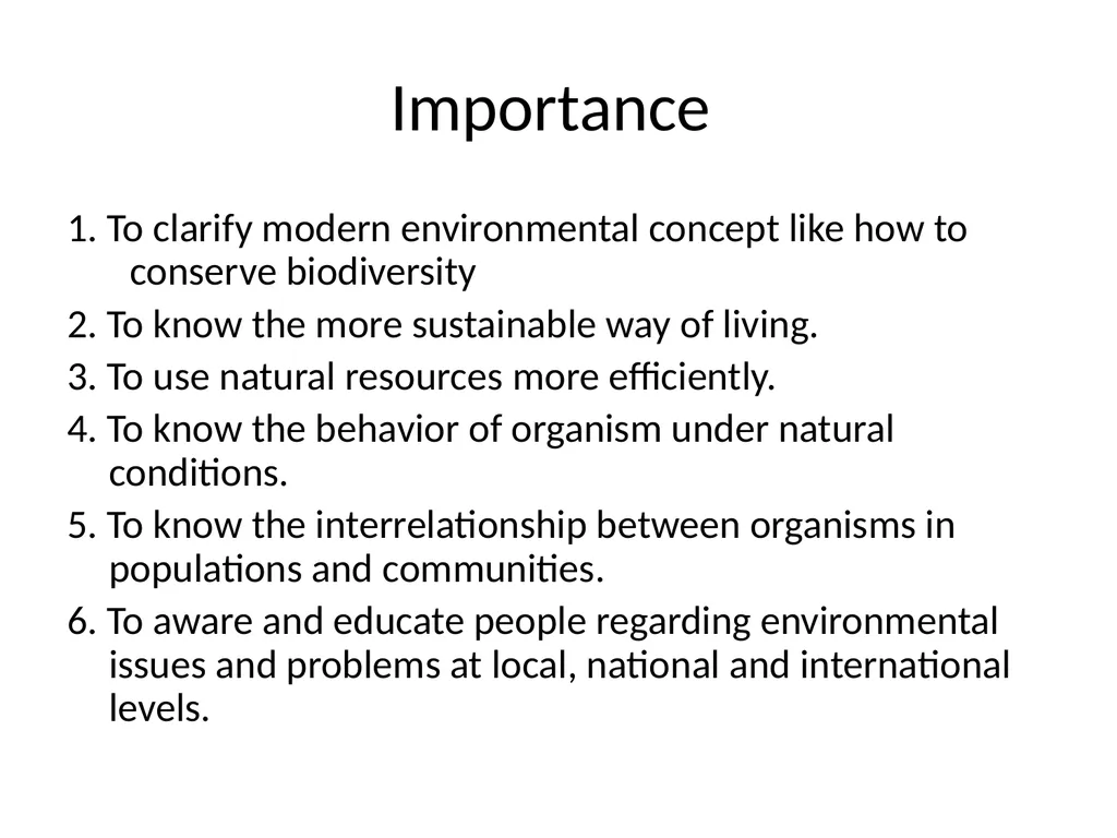 Environmental Studies UNIT I Definition - slide 4 of 22