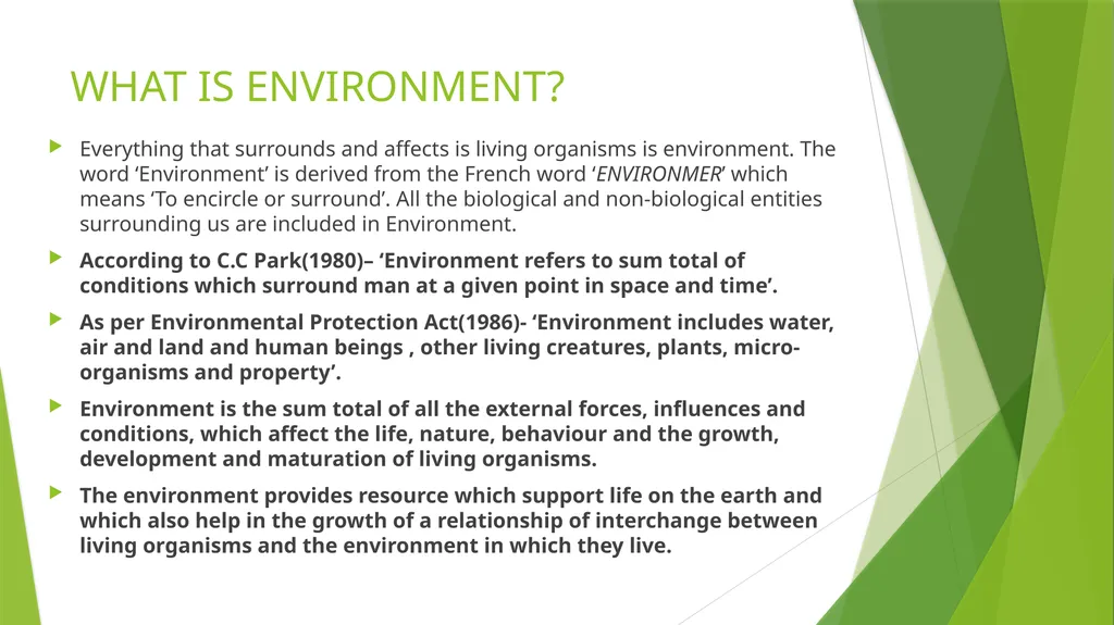 MULTIDISCIPLINARY NATURE OF ENVIRONMENTAL STUDIES - slide 2 of 15