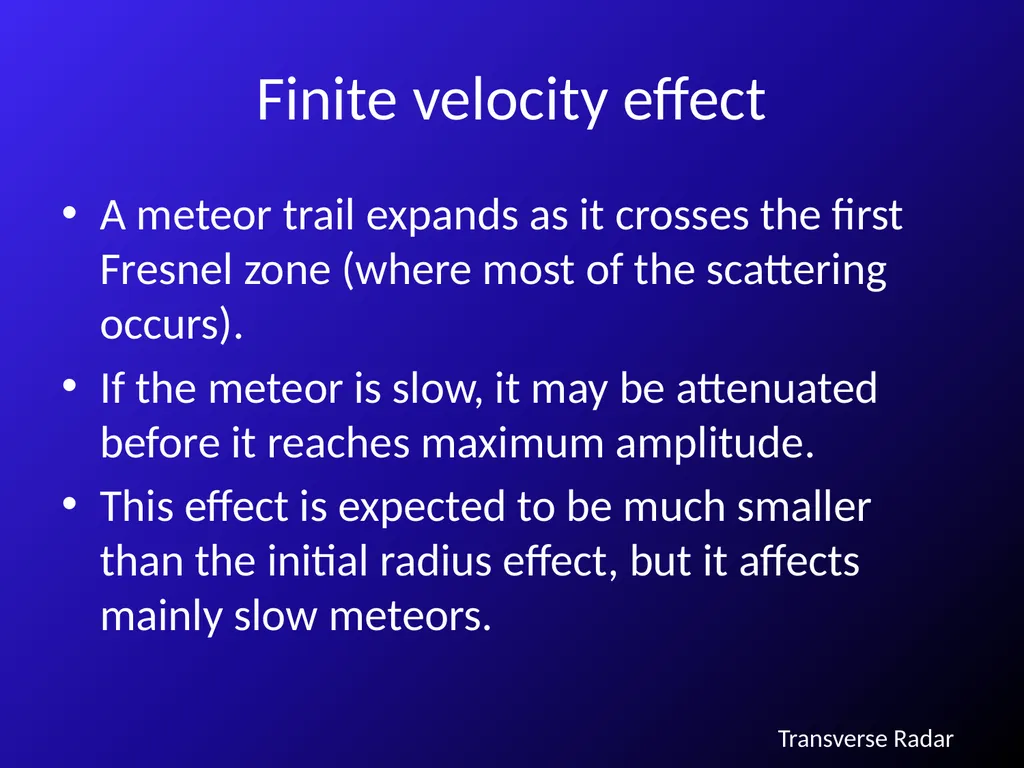Radar and Optical Observing Biases M. - slide 7 of 13