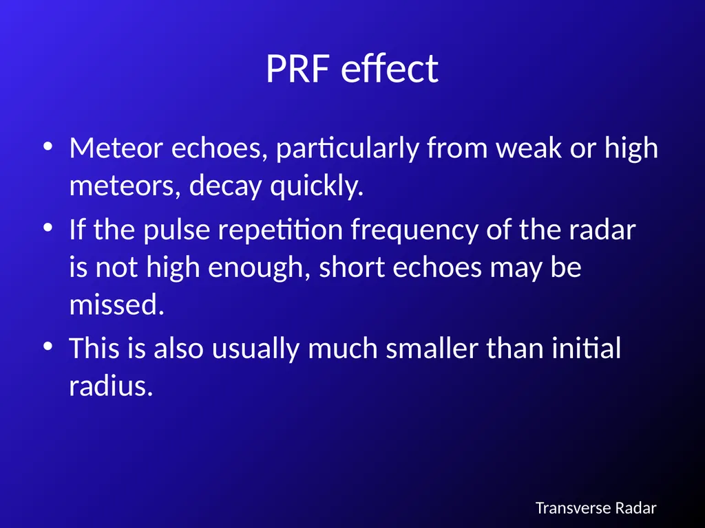 Radar and Optical Observing Biases M. - slide 8 of 13