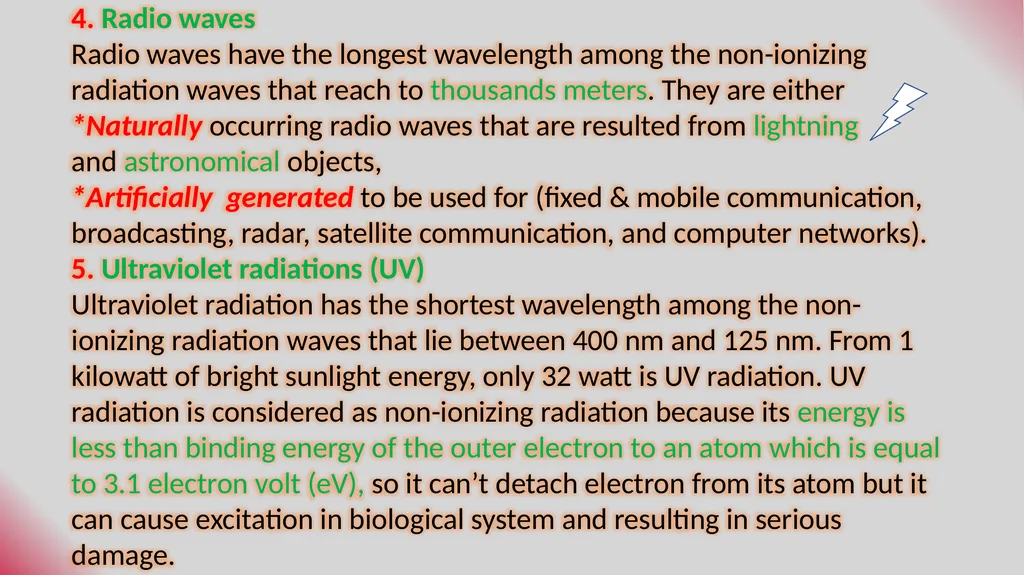 Definitions Radiation is a process in which - slide 15 of 17