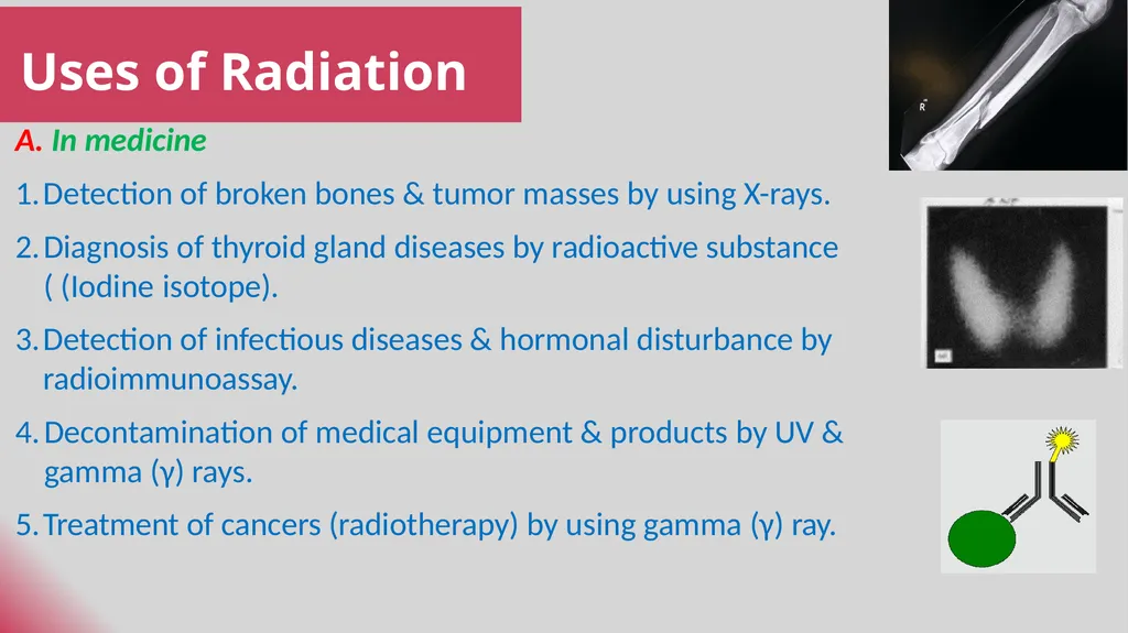 Definitions Radiation is a process in which - slide 8 of 17