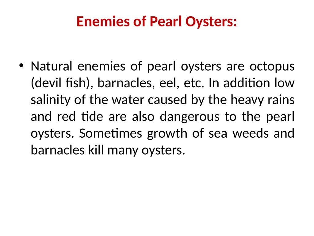 Pearl culture By Dr. Devendra Kumar Assistant - slide 33 of 33