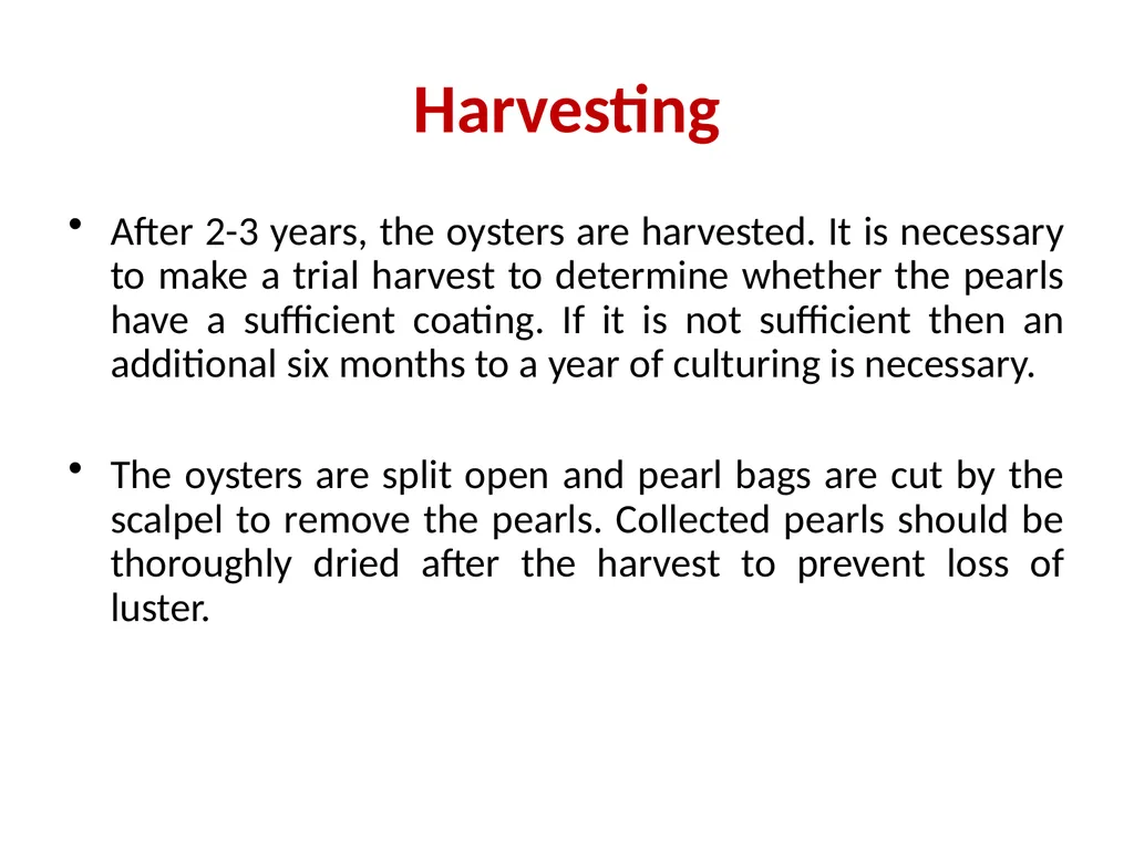 Pearl culture By Dr. Devendra Kumar Assistant - slide 28 of 33