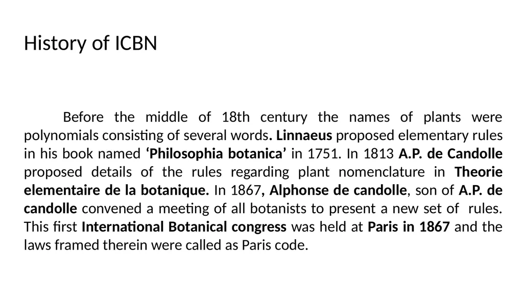 International Code of Botanical Nomenclature - slide 4 of 11