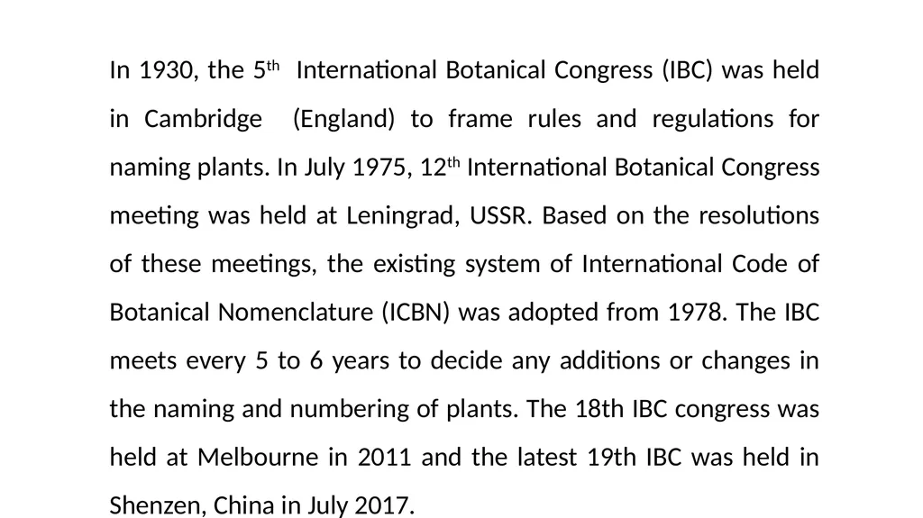 International Code of Botanical Nomenclature - slide 5 of 11