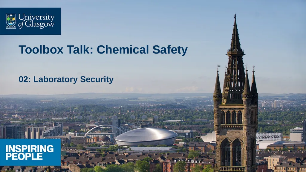 Toolbox Talk: Chemical Safety 02: Laboratory - slide 1 of 7