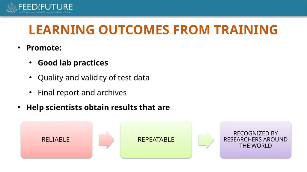 LABORATORY MANAGEMENT FEED THE FUTURE INNOVATION - slide 3 of 12