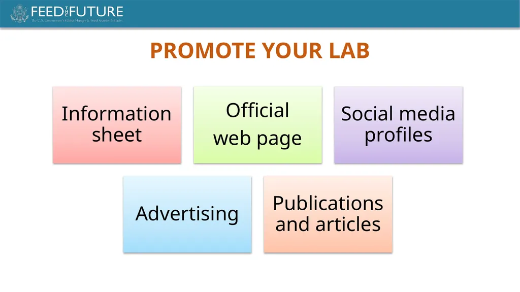 LABORATORY MANAGEMENT FEED THE FUTURE INNOVATION - slide 5 of 12