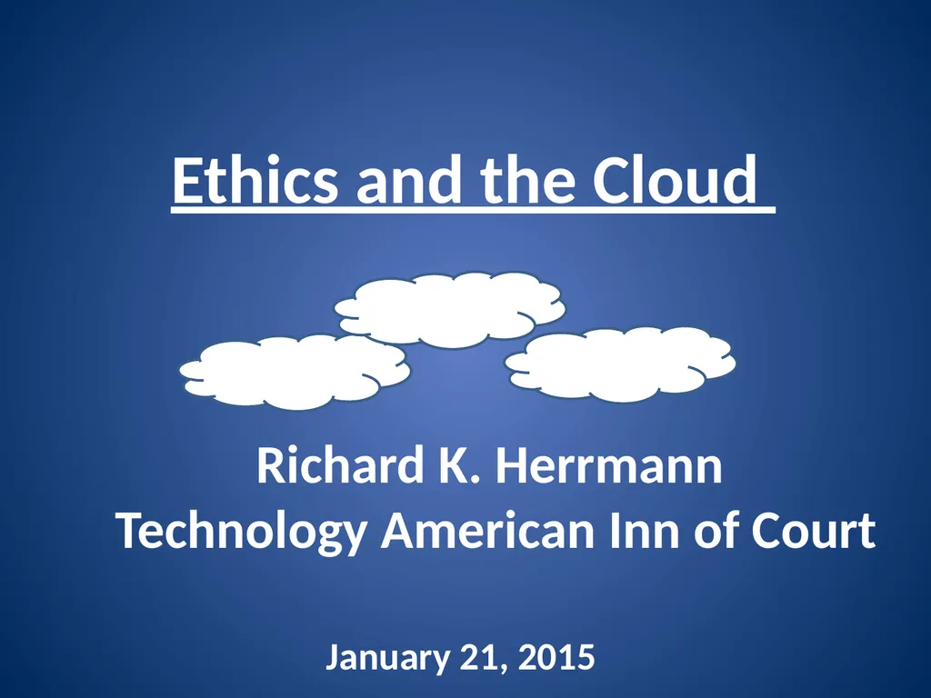 Richard K. Herrmann Technology American Inn of - slide 1 of 45