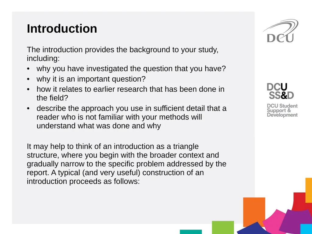 Scientific Writing DCU Student Learning Key - slide 28 of 39