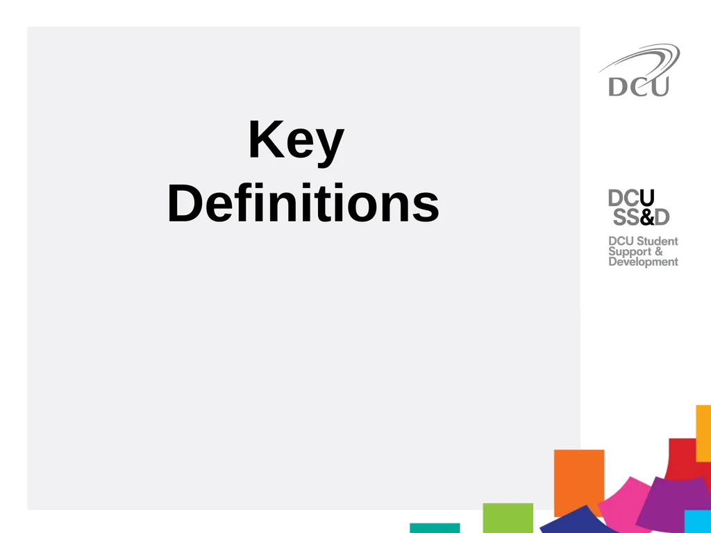Scientific Writing DCU Student Learning Key - slide 4 of 39