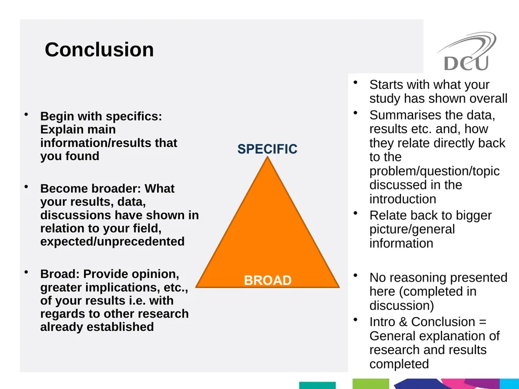 Scientific Writing DCU Student Learning Key - slide 35 of 39