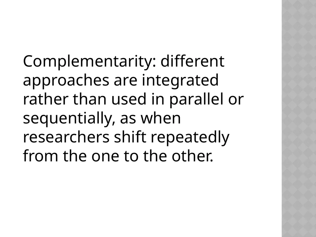 Comparative research methods Comparison is one of - slide 14 of 14