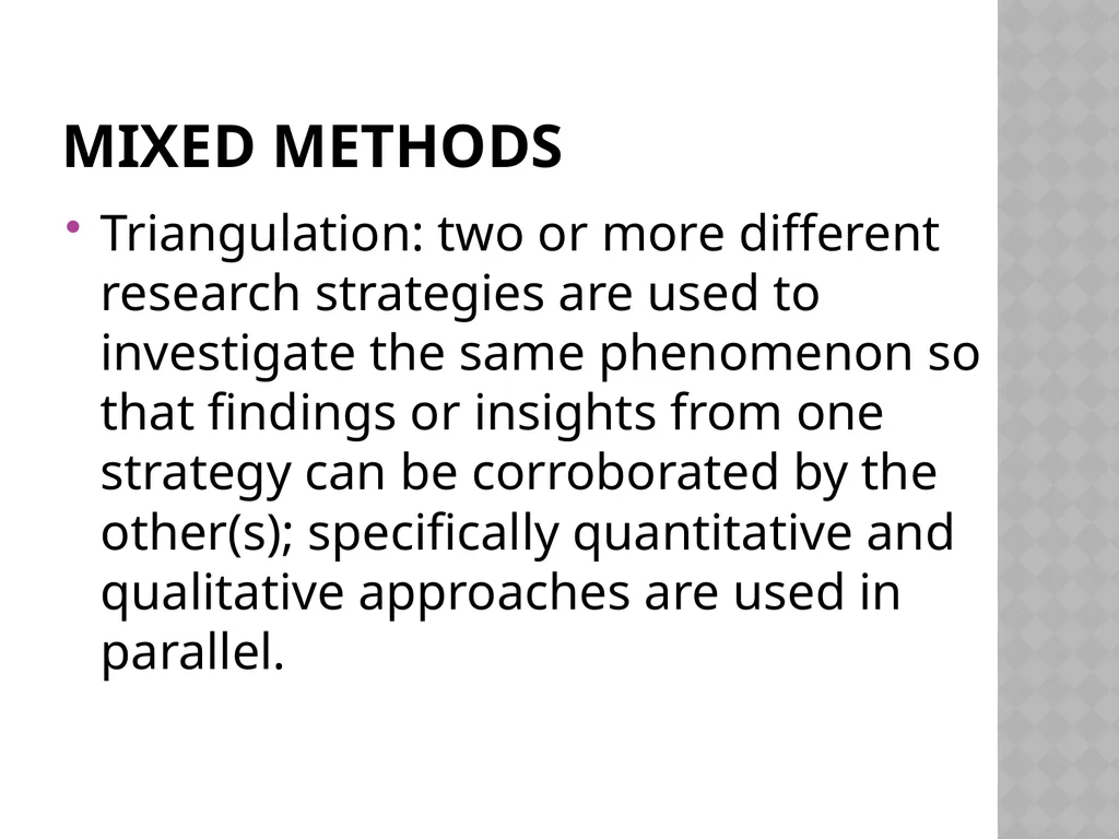 Comparative research methods Comparison is one of - slide 12 of 14