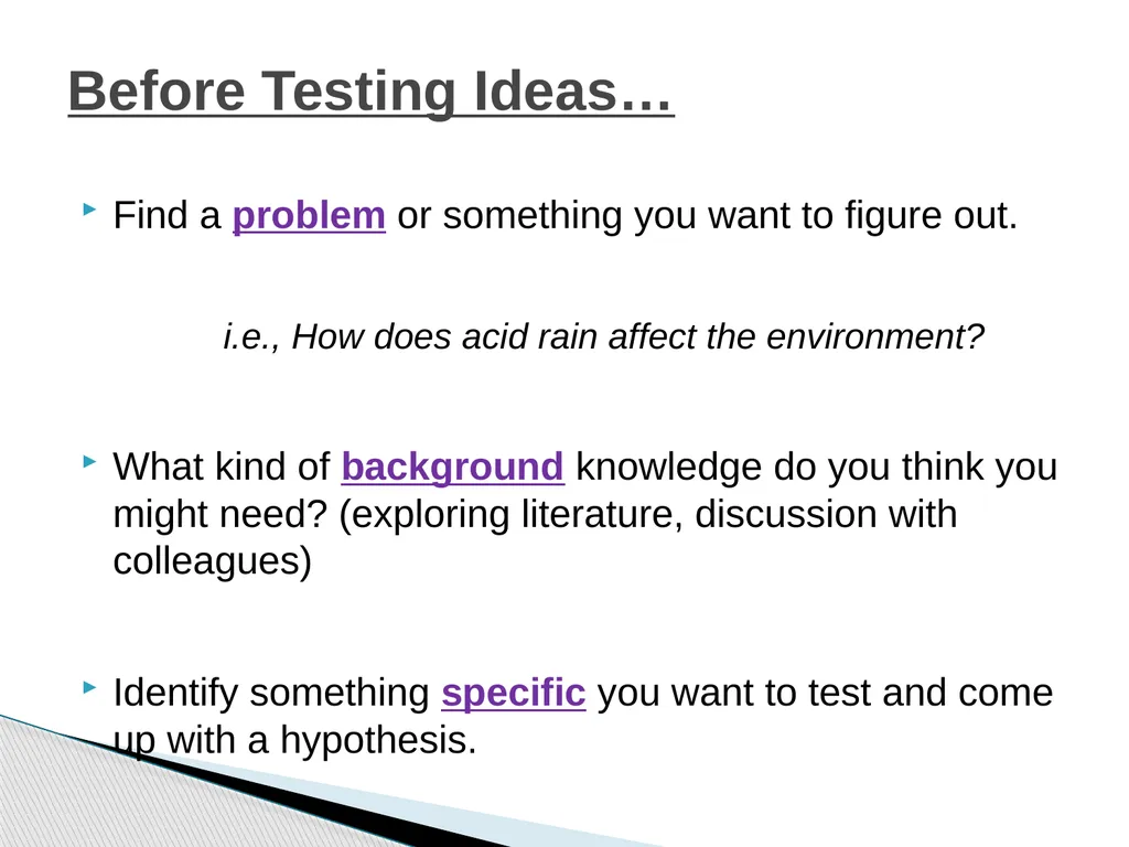The Scientific Method Science is a process, - slide 16 of 31