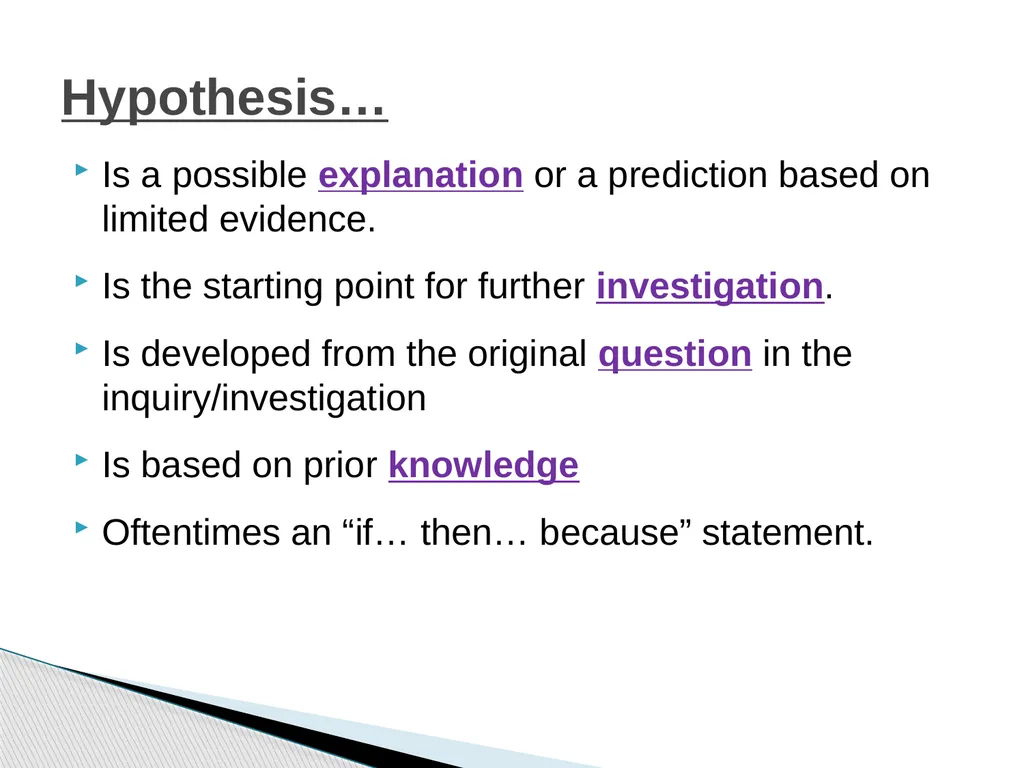 The Scientific Method Science is a process, - slide 19 of 31