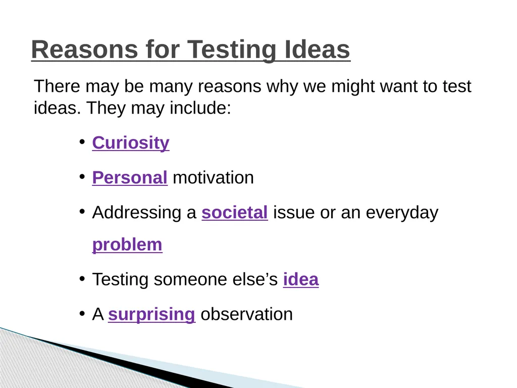 The Scientific Method Science is a process, - slide 4 of 31