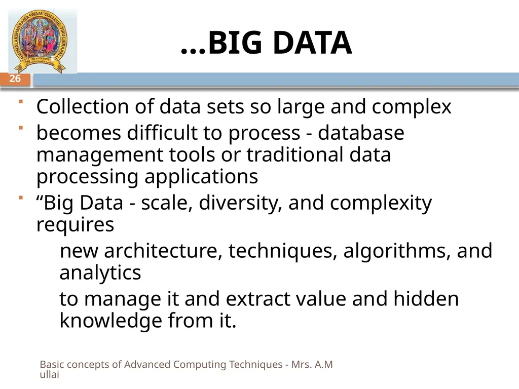 “MY SRC MY PRIDE” BASIC CONCEPTS OF ADVANCED - slide 26 of 40