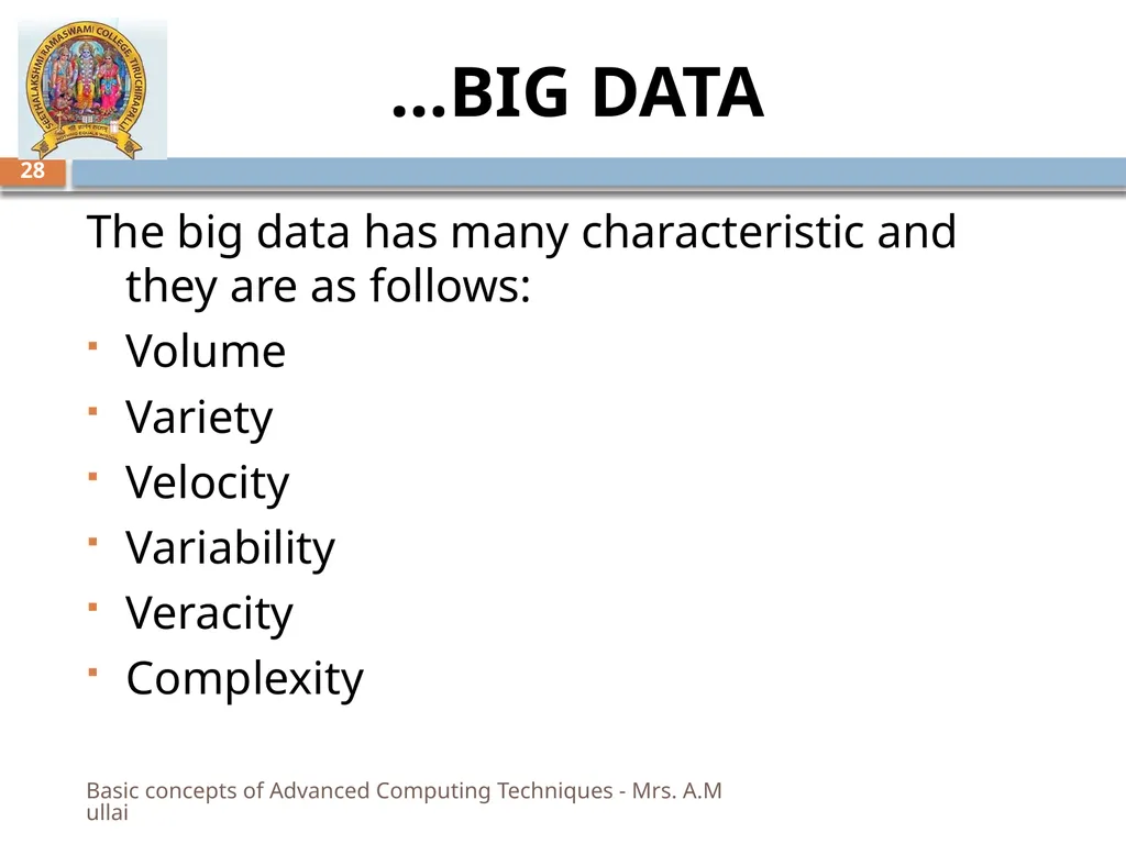 “MY SRC MY PRIDE” BASIC CONCEPTS OF ADVANCED - slide 28 of 40