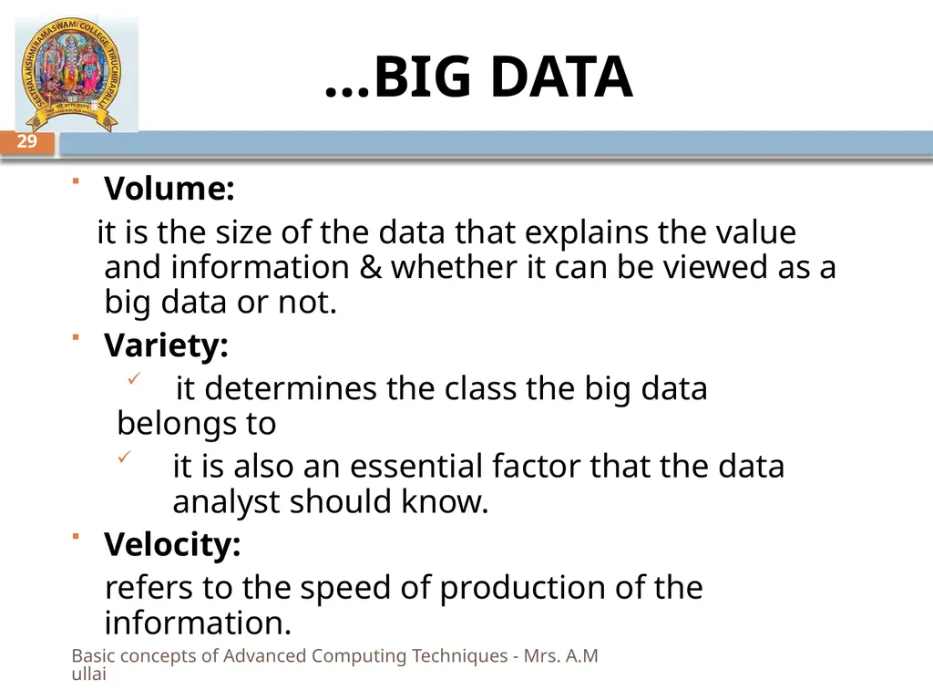“MY SRC MY PRIDE” BASIC CONCEPTS OF ADVANCED - slide 29 of 40