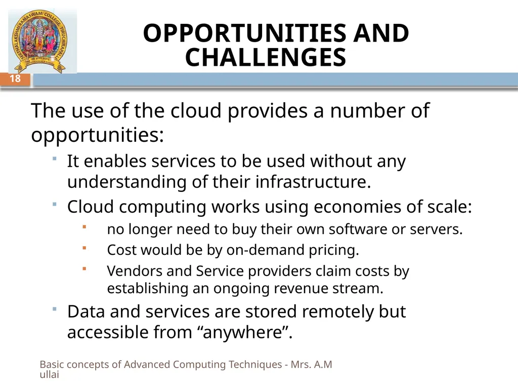 “MY SRC MY PRIDE” BASIC CONCEPTS OF ADVANCED - slide 18 of 40