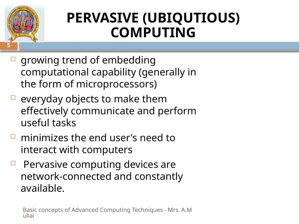 “MY SRC MY PRIDE” BASIC CONCEPTS OF ADVANCED - slide 5 of 40