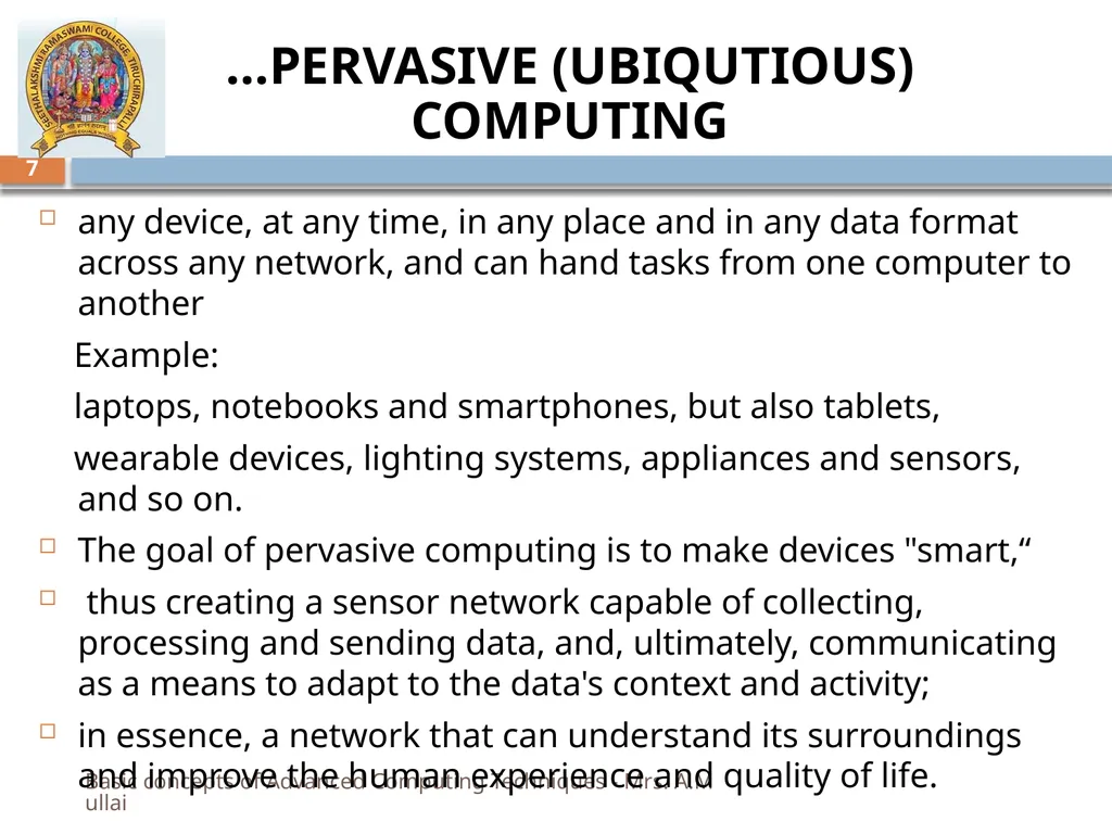 “MY SRC MY PRIDE” BASIC CONCEPTS OF ADVANCED - slide 7 of 40