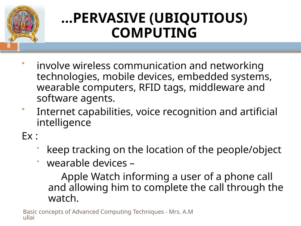 “MY SRC MY PRIDE” BASIC CONCEPTS OF ADVANCED - slide 8 of 40