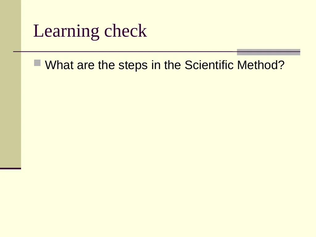 1.1.2 The Scientific Method Process of the - slide 7 of 22