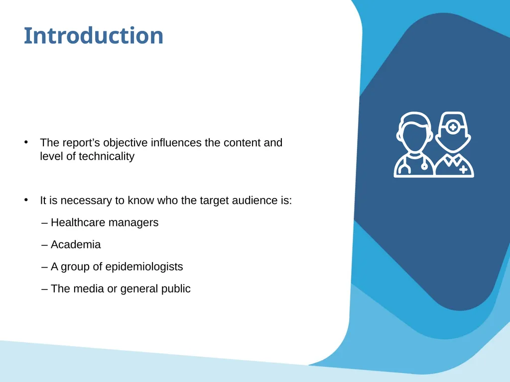 Outbreak study report Objectives Propose minimum - slide 5 of 43