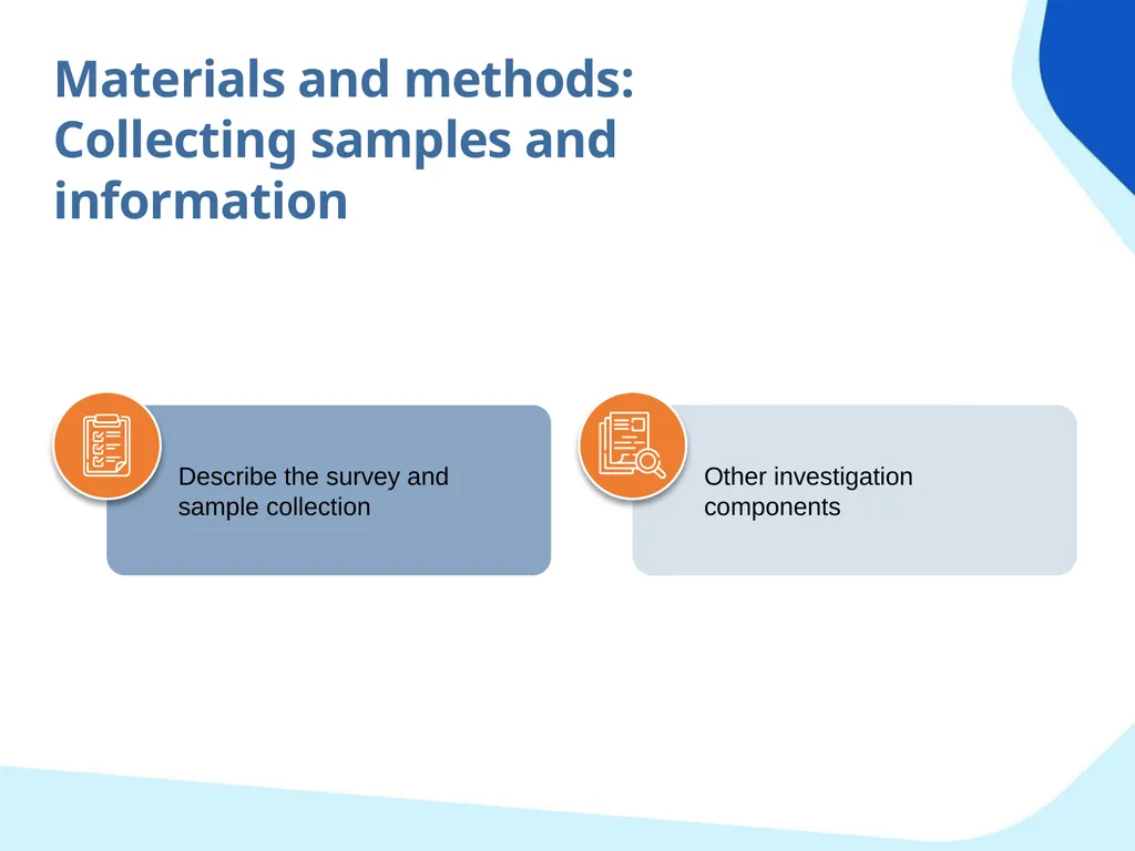 Outbreak study report Objectives Propose minimum - slide 30 of 43