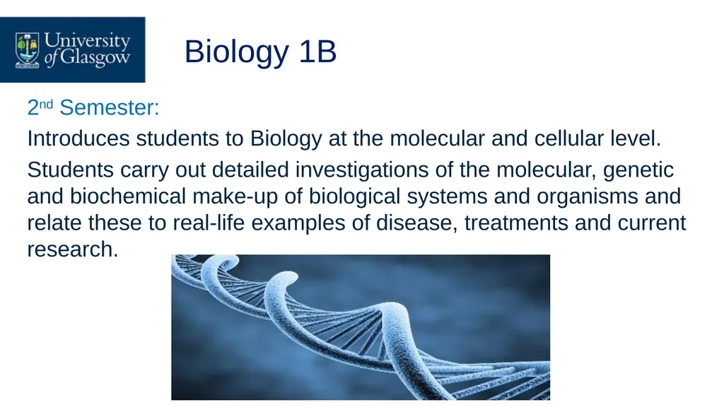Studying Life Sciences at the University of - slide 12 of 20