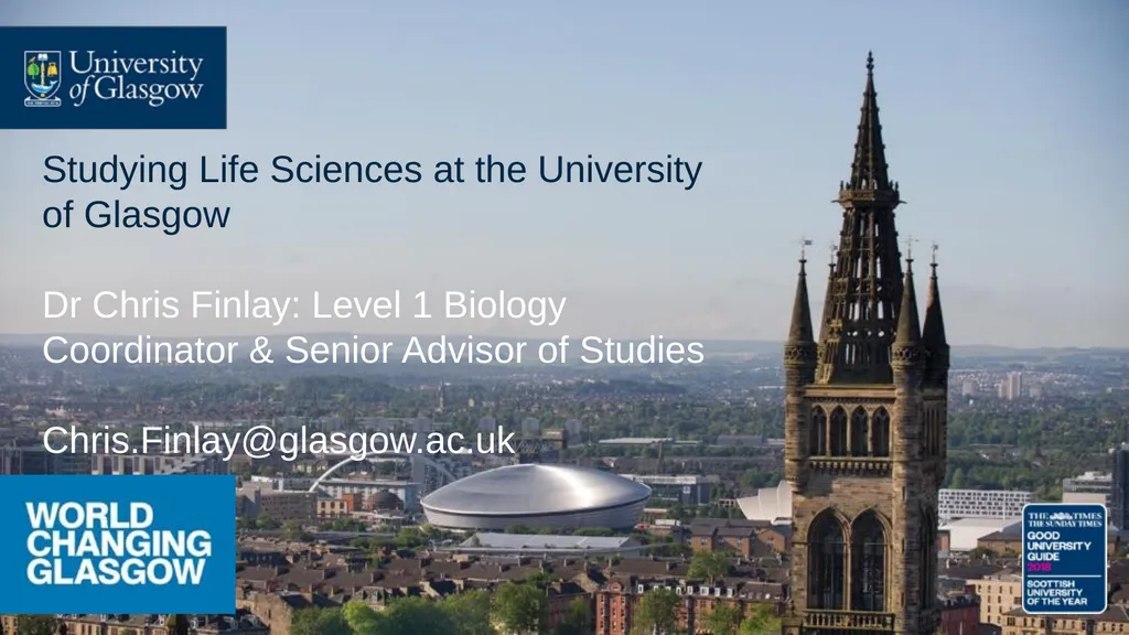 Studying Life Sciences at the University of