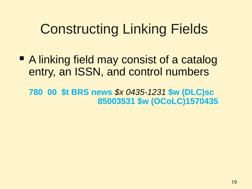 1 Session 7: Linking Relationships (12.7B8) What - slide 19 of 32