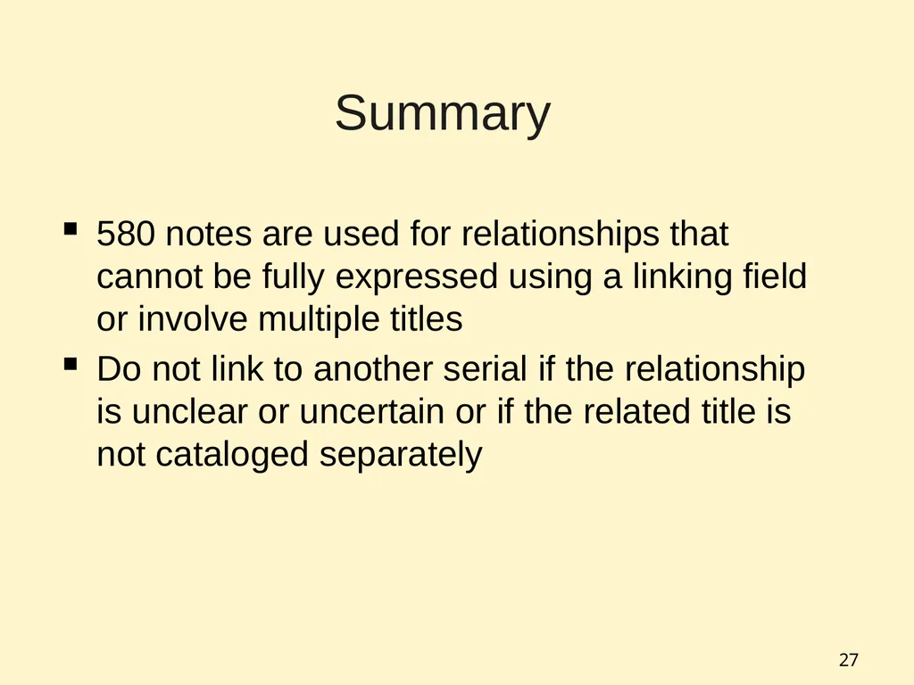1 Session 7: Linking Relationships (12.7B8) What - slide 27 of 32
