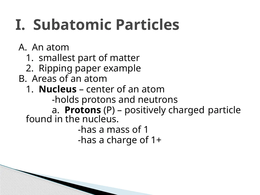 Physical Science Chapter 4 Atomic Structure - slide 8 of 23