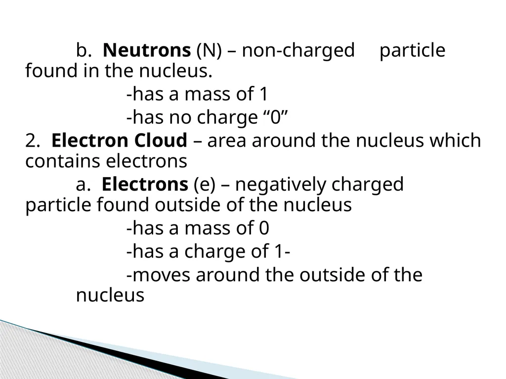 Physical Science Chapter 4 Atomic Structure - slide 9 of 23