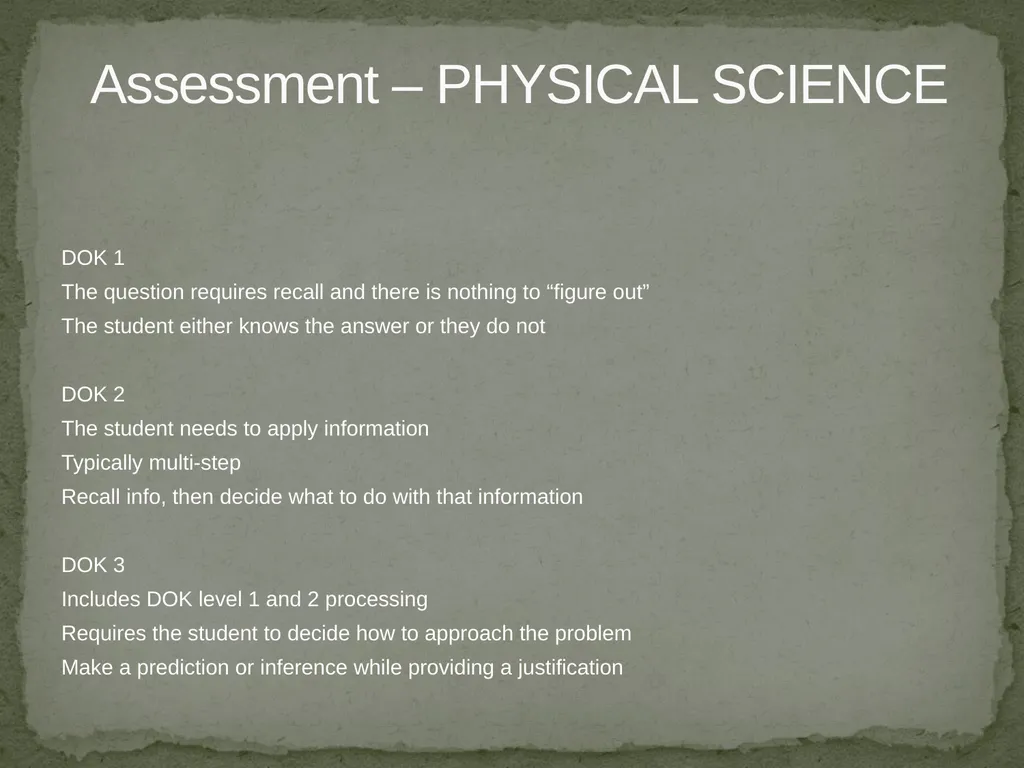 Items for Teachers to Prepare for the HSPE Quality - slide 3 of 16