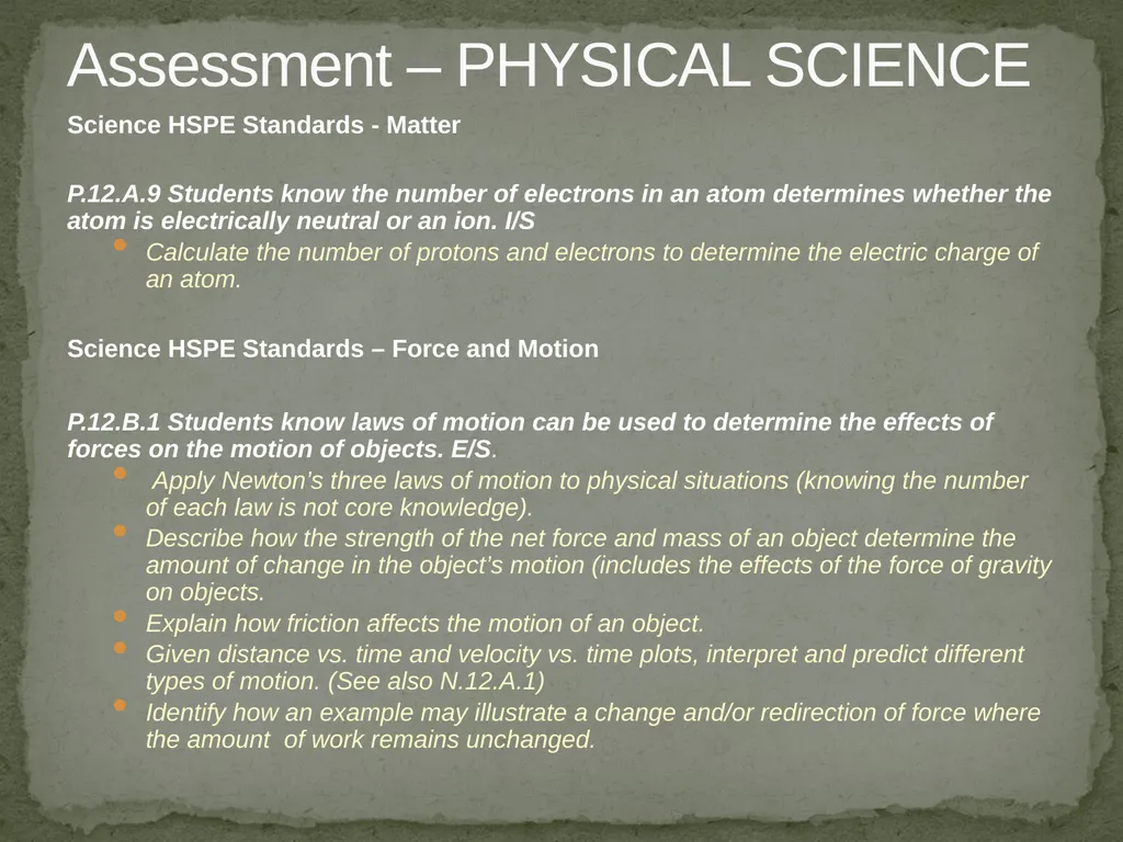 Items for Teachers to Prepare for the HSPE Quality - slide 10 of 16