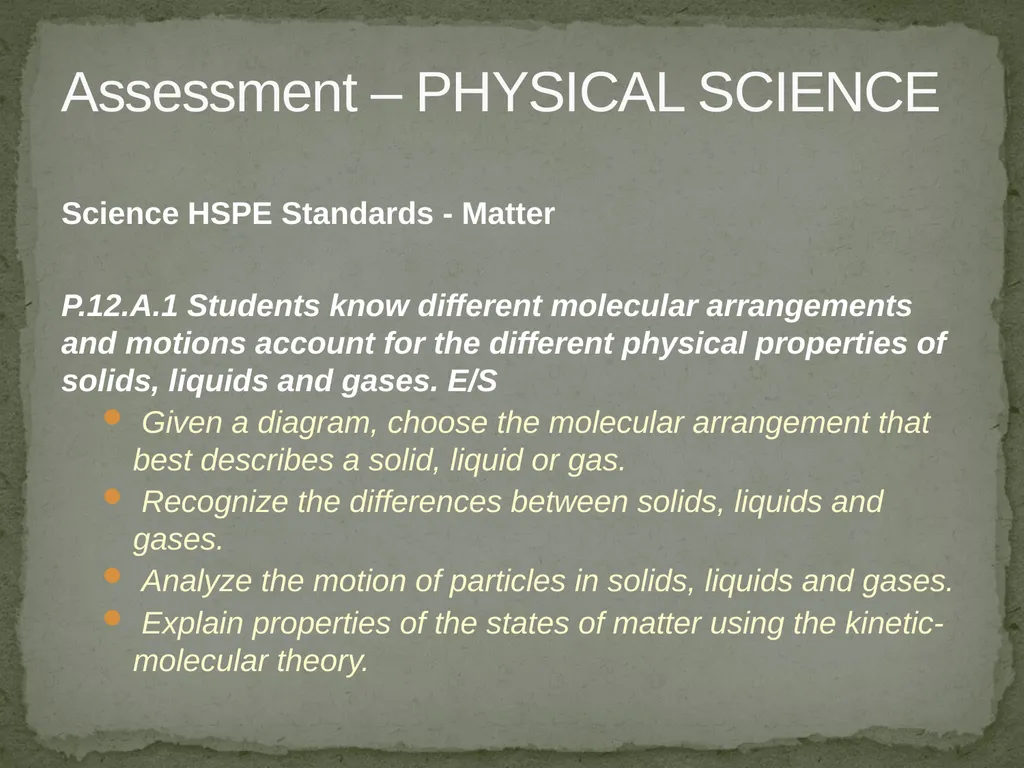 Items for Teachers to Prepare for the HSPE Quality - slide 5 of 16