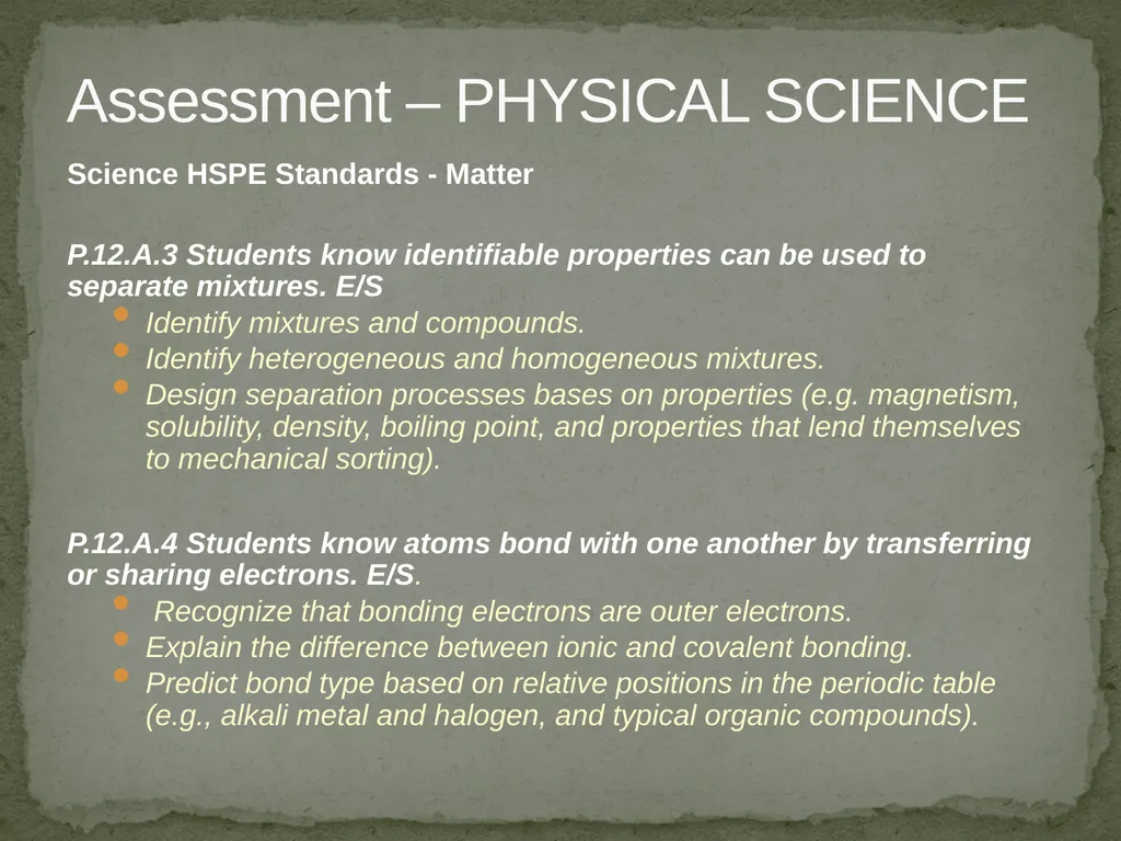 Items for Teachers to Prepare for the HSPE Quality - slide 7 of 16
