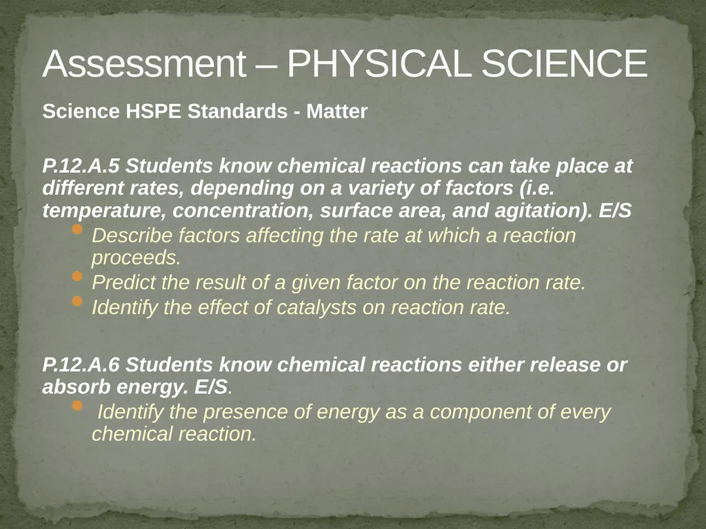 Items for Teachers to Prepare for the HSPE Quality - slide 8 of 16