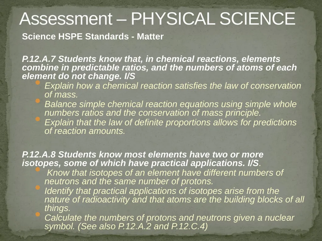 Items for Teachers to Prepare for the HSPE Quality - slide 9 of 16