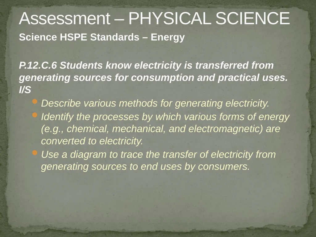 Items for Teachers to Prepare for the HSPE Quality - slide 15 of 16