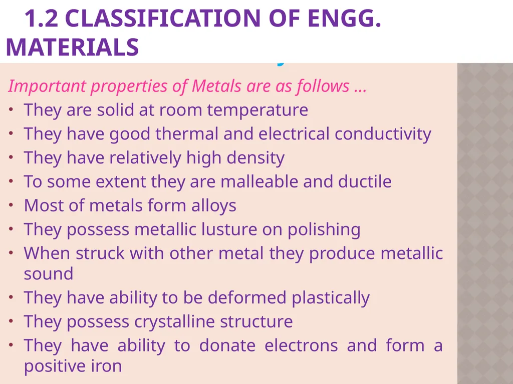 CH. No. 1 INTRODUCTION TO MATERIAL SCIENCE & - slide 11 of 52