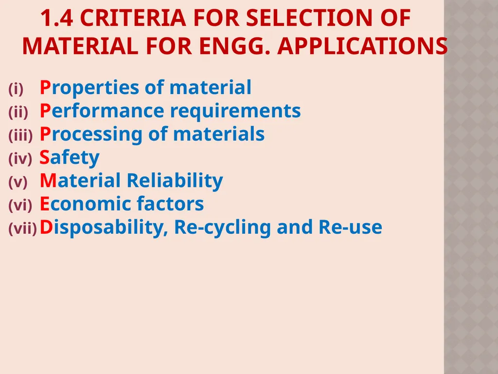 CH. No. 1 INTRODUCTION TO MATERIAL SCIENCE & - slide 43 of 52