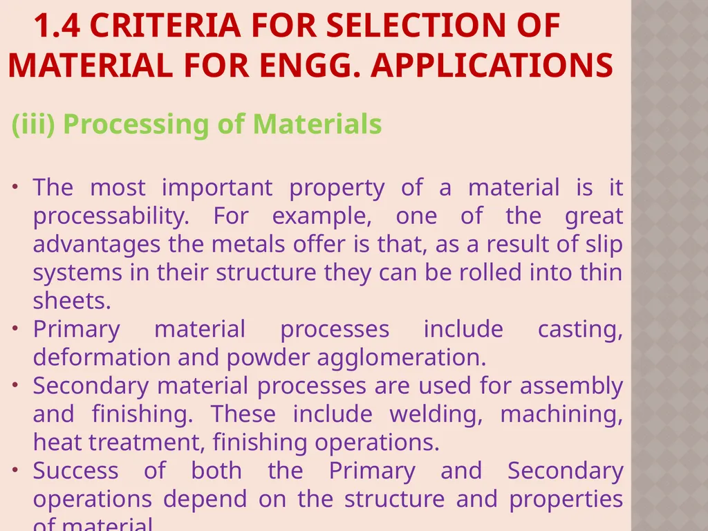CH. No. 1 INTRODUCTION TO MATERIAL SCIENCE & - slide 46 of 52