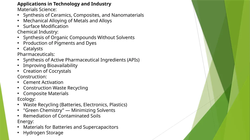 Materials mechanochemistry What is - slide 6 of 7